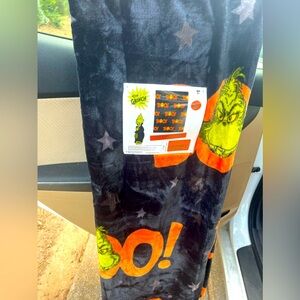 Grinch boo Halloween Plush Throw!